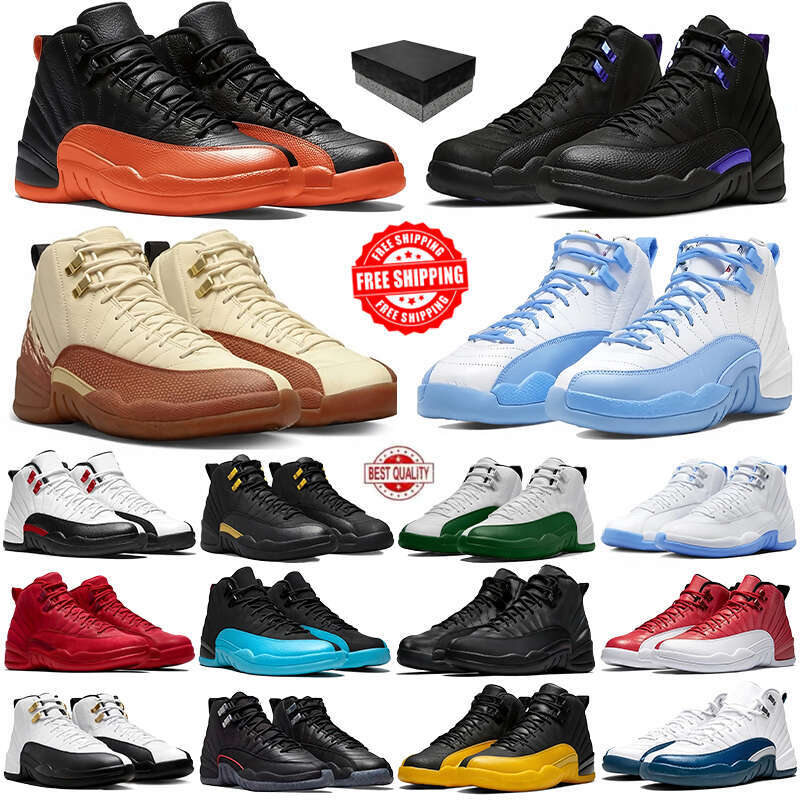 Designer Shoes 12 Basketball Shoes12s Military Black Cat Midnight Navy Fire Red Cement Oreo Sail Cactus Thunder Men Women Shoes White Sneakers Shoes with size 36-47