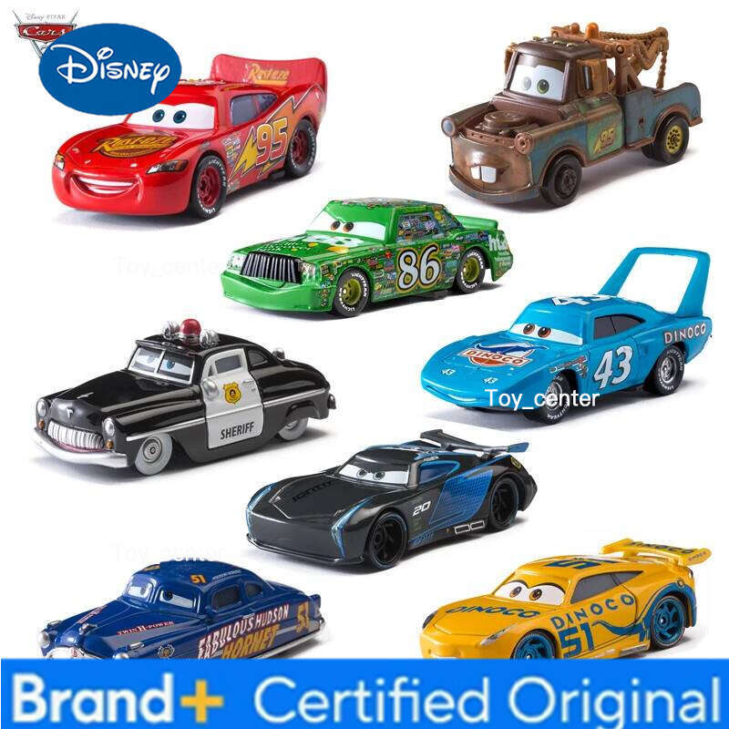 Disney Children Toys Pixar Cars 3 Lightning McQueen Jackson Storm Mater 1:55 Diecast Metal Alloy Model Car Kid Gift H260113