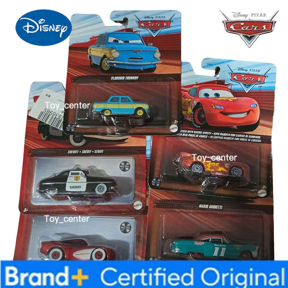Disney New Cute Pixar Cars Genuine Die-Cast Metal Vehicles Lightning Mcqueen & Mater, Premium Collectible Toy Slide Car Kids Gift H260113