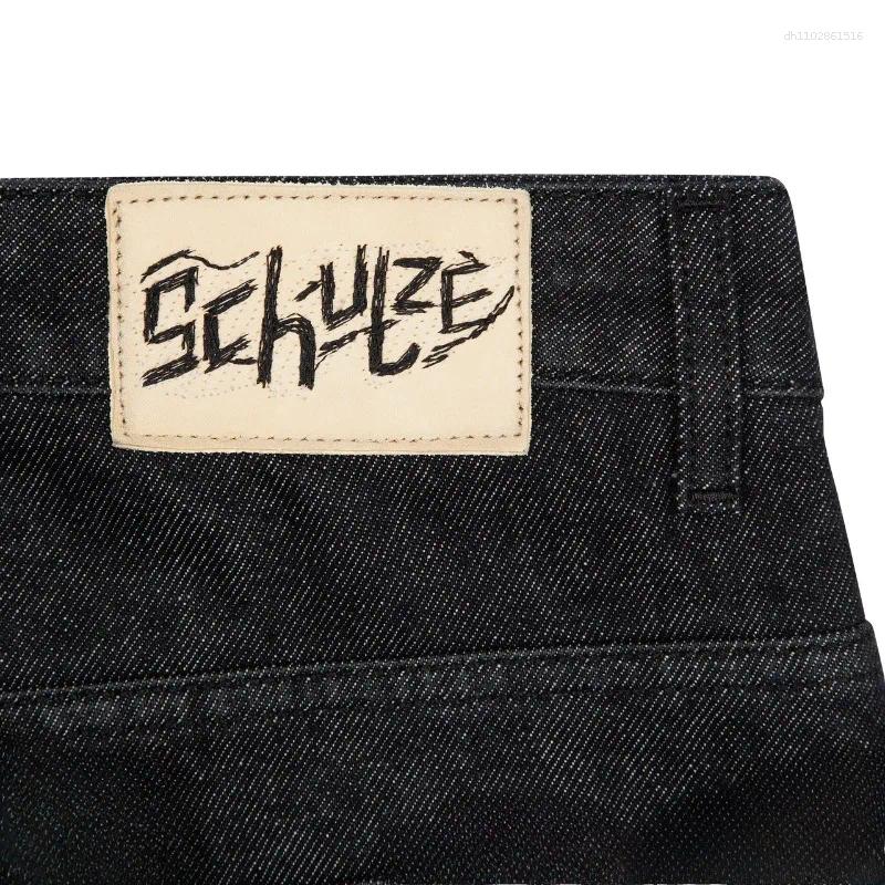 Men's Jeans Retro Cherry Blossom Tree Embroidered Loose Wide Leg Pants Y2K Harajuku Men Women Trendy Derschutze Label Streetwear