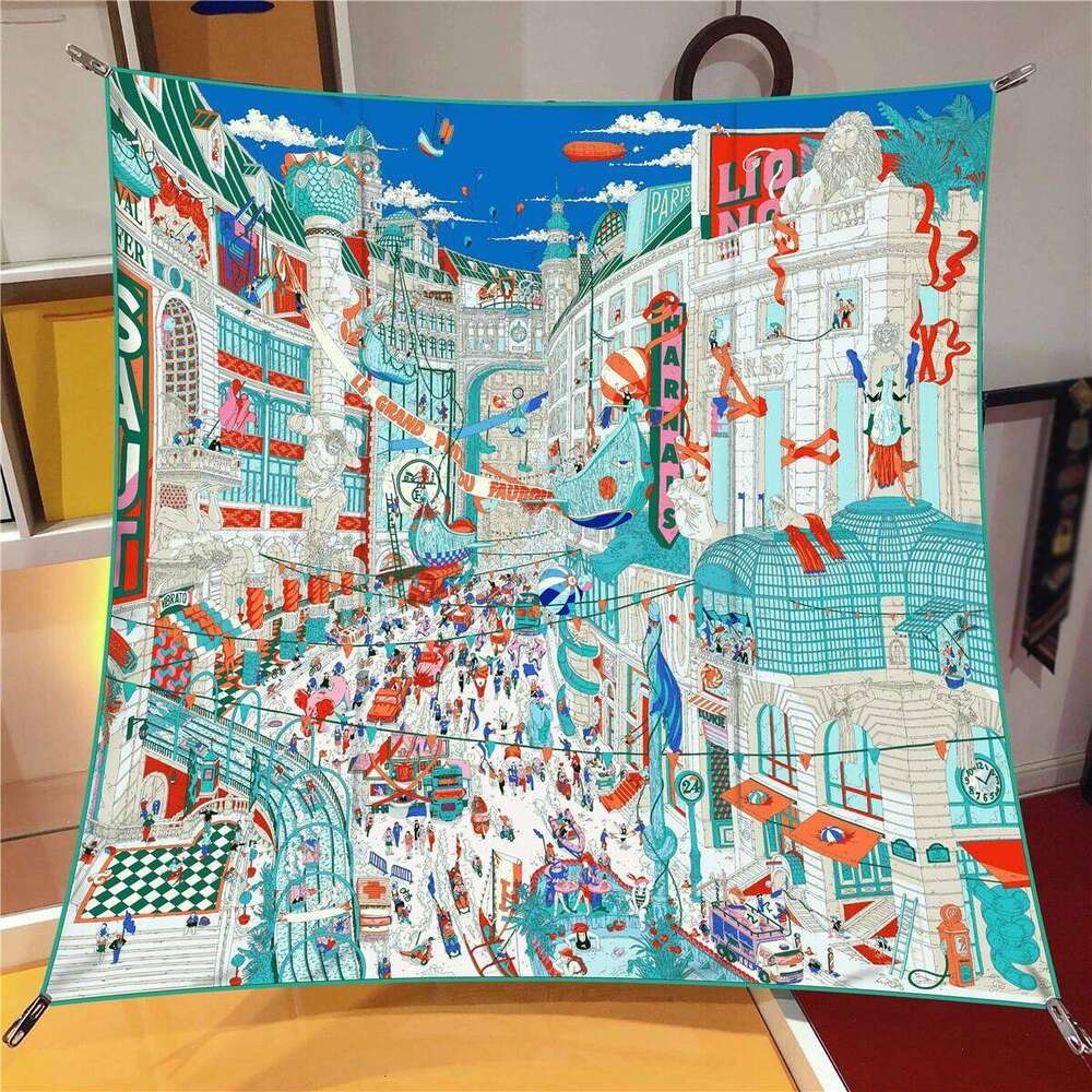 New Summer Air Conditioning Room Warm Square Shawl French Women's Shawl Gift Fashion Trendy Blanket