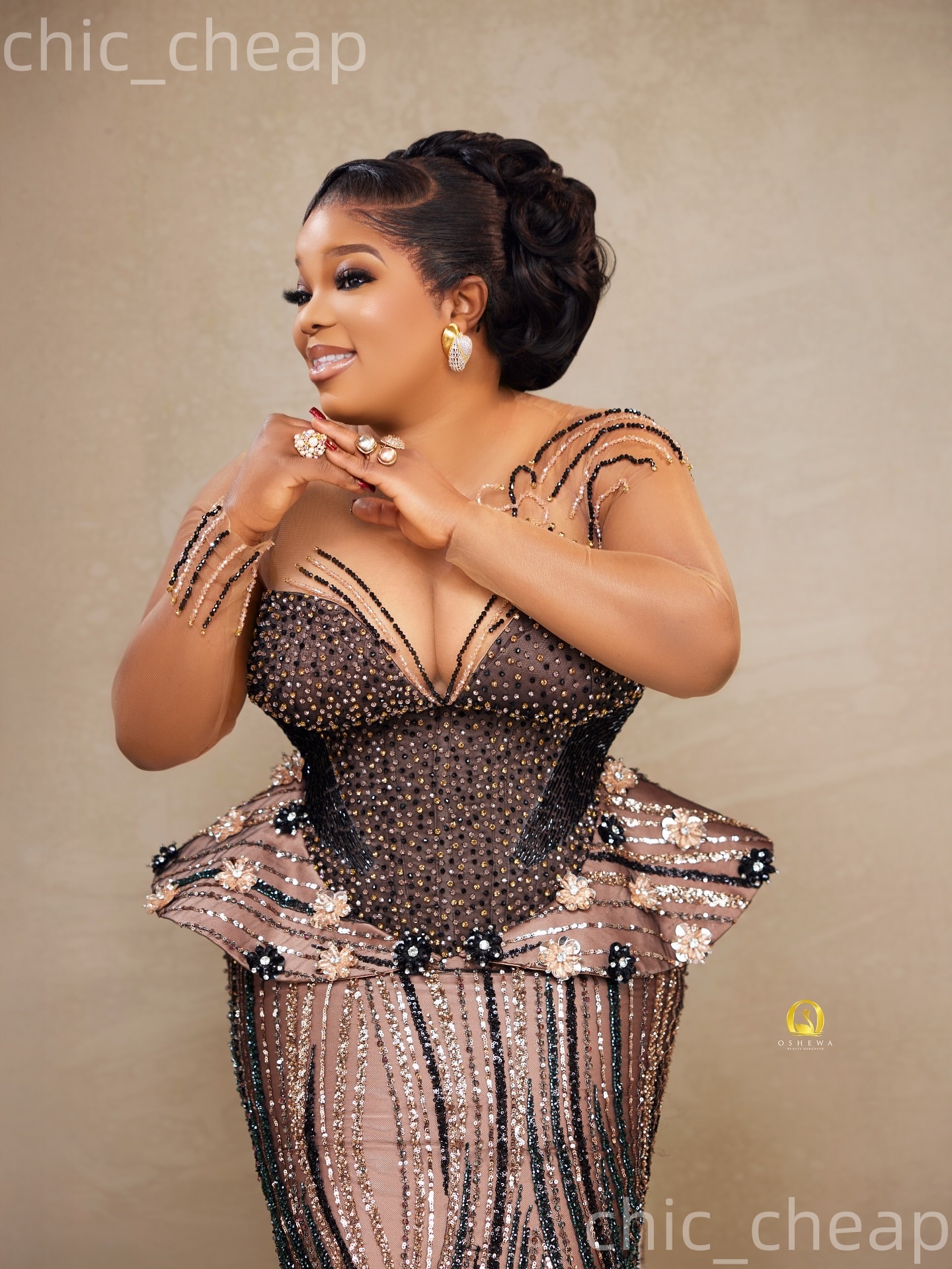 Aso Ebi Nigerian Black Mermaid Prom Dresses 2026 Beaded Illusion Sequined Evening Formal Party Second Birthday Engagement Gowns Dress For Special Occa