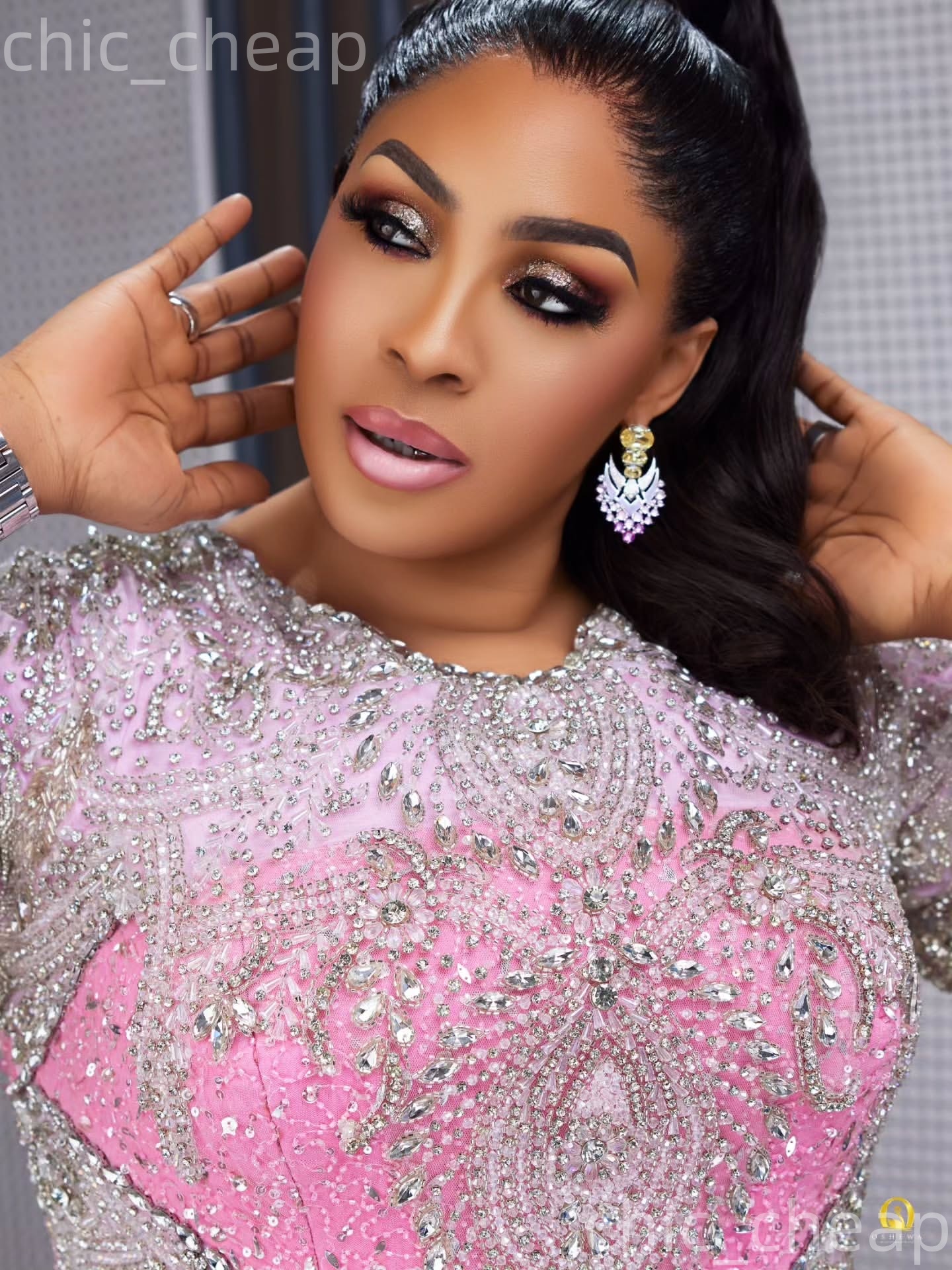 Aso Ebi Nigerian Pink Sheath Prom Dresses 2026 Beaded Crystals Sequined Evening Formal Party Second Birthday Engagement Gowns Dress For Special Occasi