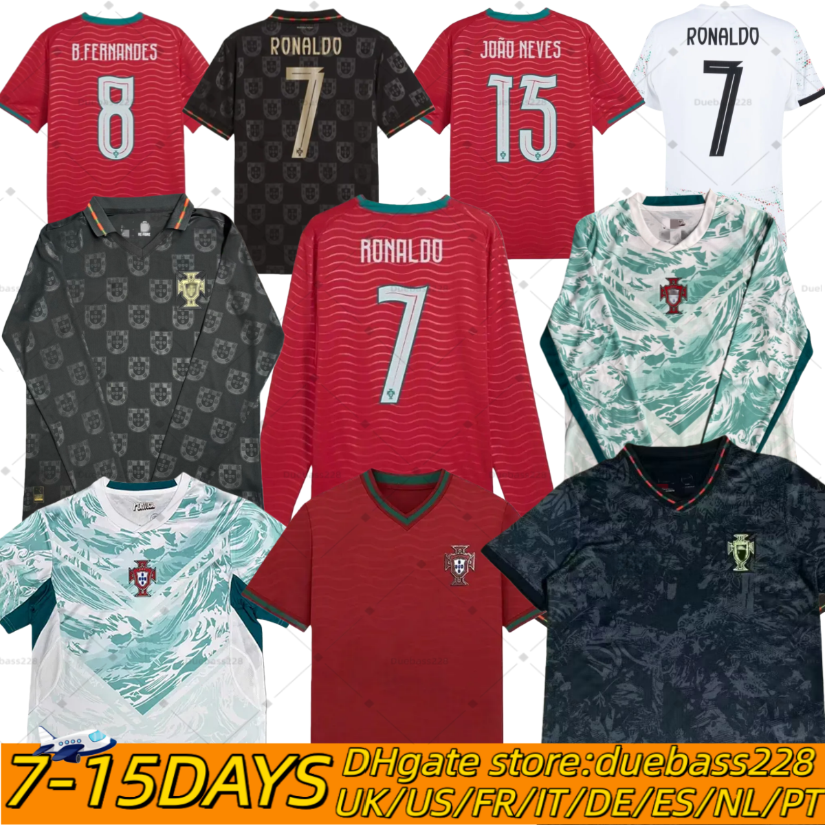 2026 Portugal Ronaldo World Cup football shirts Al Nassr FC Soccer Jerseys B.FERNANDES BERNARDO 26 27 Riyadh Men kit Portuguese Child Shirt Kits Player national 5XL