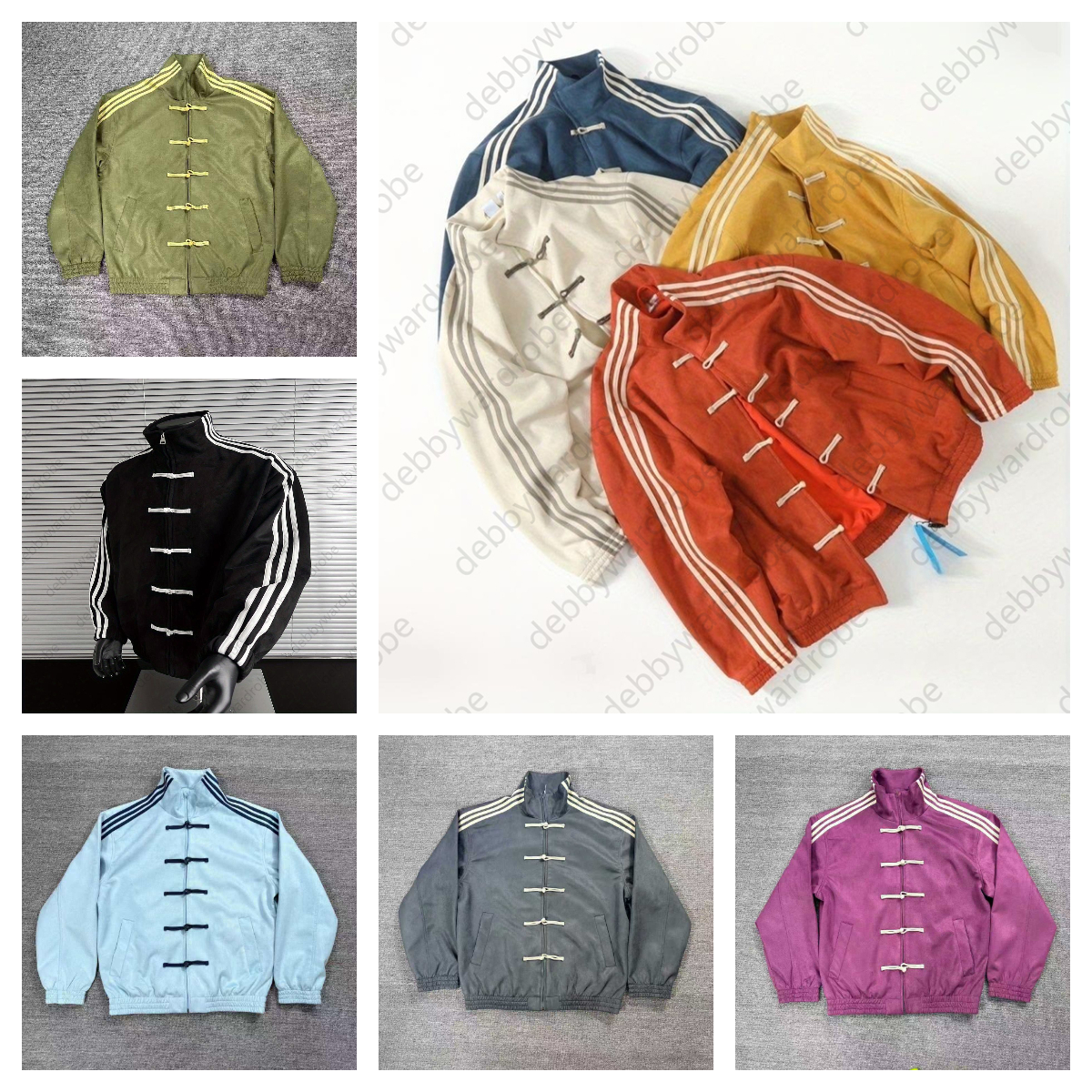 jacket men Chinese New Year Jacket wind breaker coats Spliced Stand Collar Spring Style Buttoned Fashion Retro Tang Single Breasted Tops men Coat designer jacket men