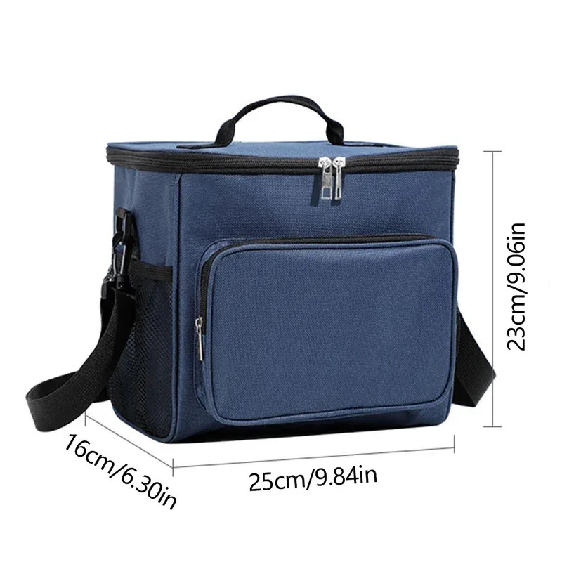 Mens and womens insulated lunch bags with adjustable shoulder straps large refrigerated tote leak proof 260114