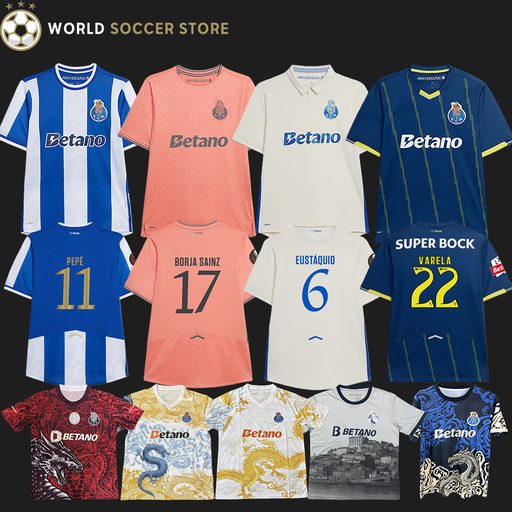 25 26 Portos Soccer Jerseys FROHOLDT 2025 2026 football shirts T SILVA KIWIOR ZAIDU ROSARIO BORJA SAINZ ALBERTO MARTIM GABI men and kids Fans and Player VARELA Kit 0611