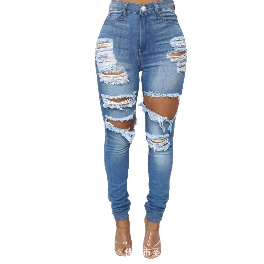 Russian OZON Code Ripped Jeans Skinny Pants Tem TK Trendy Brand 201105