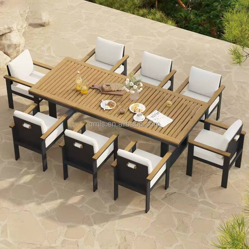 Unique Functional Teak Furniture with Cushions Set for Living Room, Terrace, Hotel, Outdoor Combination Garden Sofa