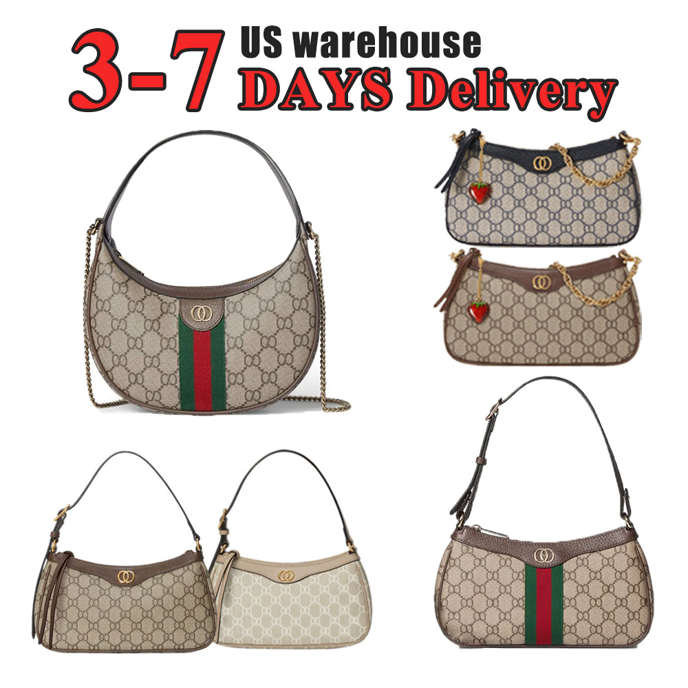 10A Dionysus designer bag shouder bag Luxury Bag totebag Women Fashion Leather Chain Classic Letter Wallet mini bag red green Moon bag Crossbody bag