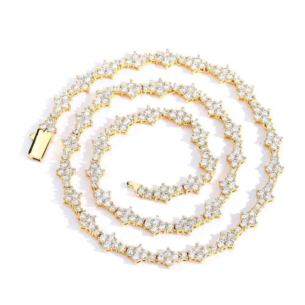 Fashion Jewelry Bracelets Chain Zircon Necklace Luxury Full Diamond Men Women Bracelet Bangle Trendy Classic Party Gift Elegant Shiny Accessories