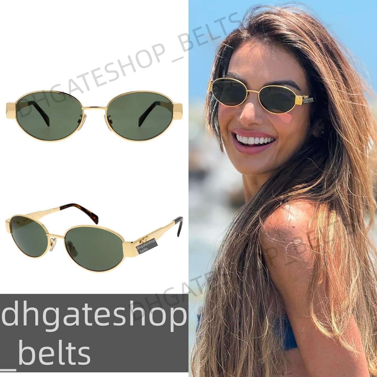 sunglasses for women designer luxury glasses celinesunglasse men designer metal full frame triumphal fashion sun glasses optional box