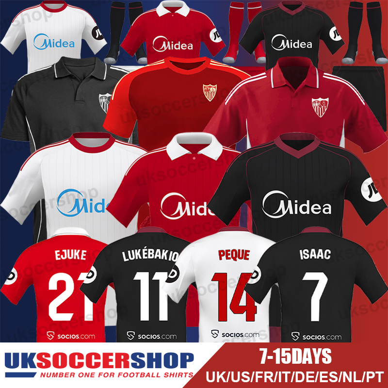 Sevilla Football Jersey 25 26 Soccer Jerseys Retro Football Shirts Tops Kits Men Kids Women
