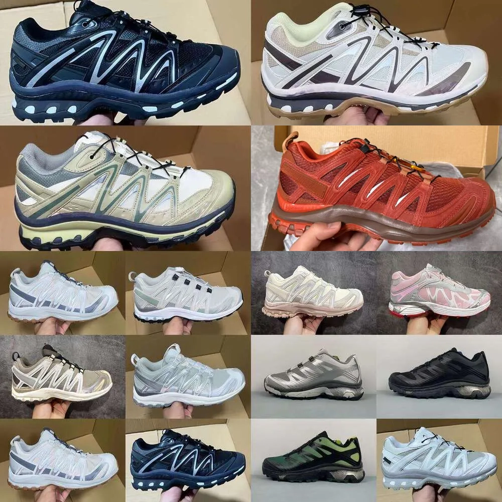 Top Designer Outdoor Hiking Xt-6 shoes men women XA-PRO-3D XT-4 XT-Q Quest Triple Black Silver Metallic White Lunar Rock monument Wren Kangaroo Sneakers