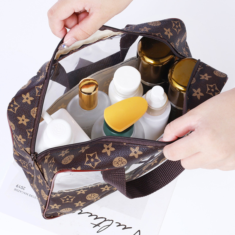 Luxury woman's Portable Toiletry Handheld Shower Fitness Swimming Bath Storage Makeup Bag Organizer