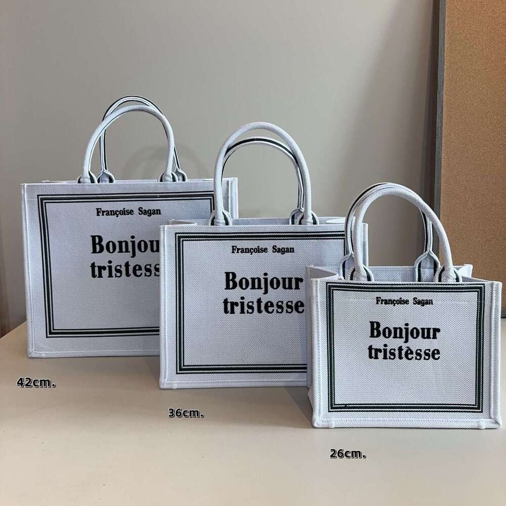 In Stock D Brand Embroidered Medium Small Large Capacity Handbag Daily Commute Tote Women's Bag Cross-Border