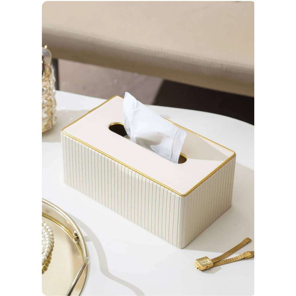 Paper Bathroom Tissue Boxleather Paper Towel Holder Is Suitable For Bedroom, Dining Table, Office