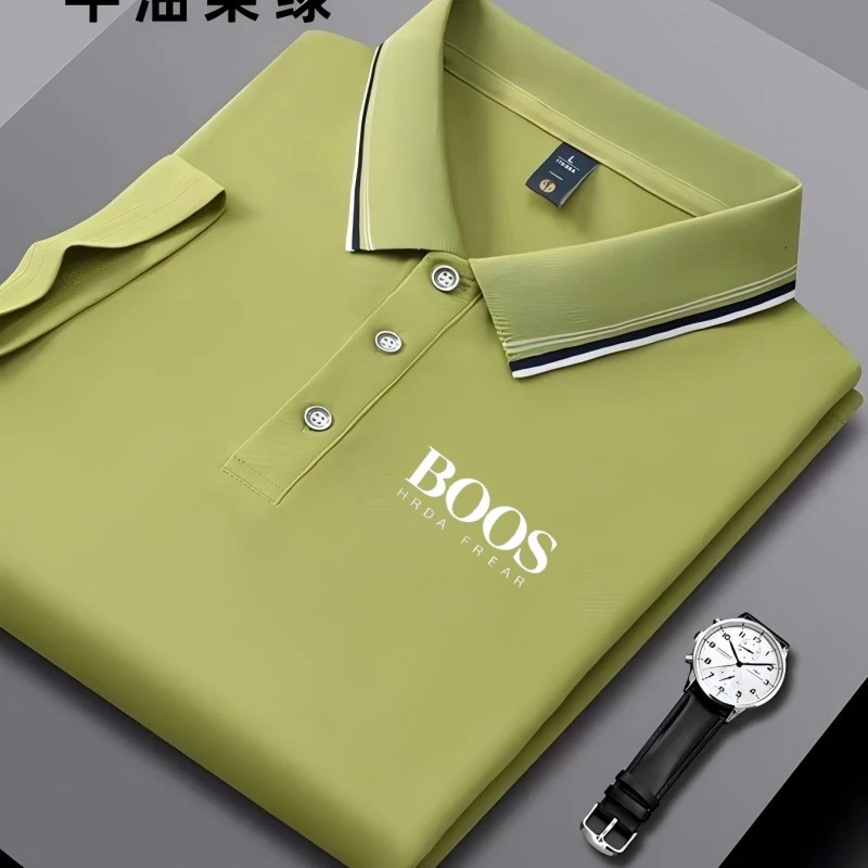 Summer Mens Short Sleeved Polo Shirt Fashion n Golf Top Casual T-shirt 260112