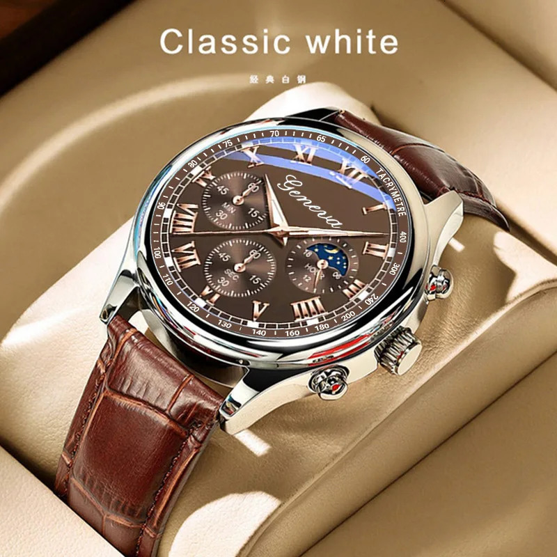 Simple Fashion Mens Pu Leather Strap Quartz Wristwatch Leisure Watches Masculino Relogio Male Clock Out-door Reloj Hombre 260114