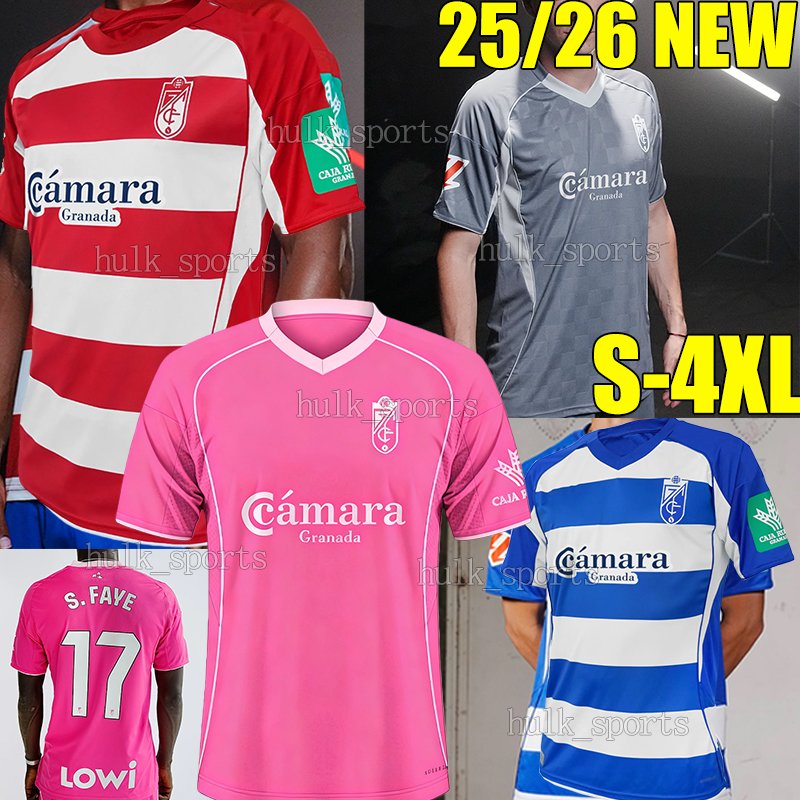 4XL 25/26 Granada CF 4th soccer jerseys J.PASCUAL P.ALEMAN A.SOLA JOSE MANUE S.FAYE PABLO S. R.ALCARAZ RODELAS LAMA OSCAR CASADESUS HORMIGO men kids kits sets football shirt