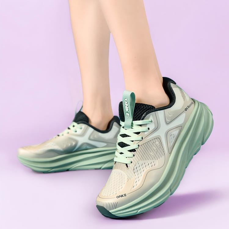 ONKE hot running shoes breathable cushioned slip resistant wear-resistant sneakers lightweight breathable mesh sports shoes for men and women - view 4