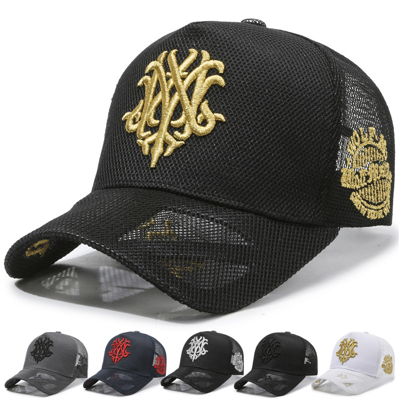 Luxury Brand Designer Cap New Summer Full Mesh Breathable High Top Baseball Cap Fashion Embroidered Duckbill Cap Outdoor Unisex Casual Mesh Hat Trend