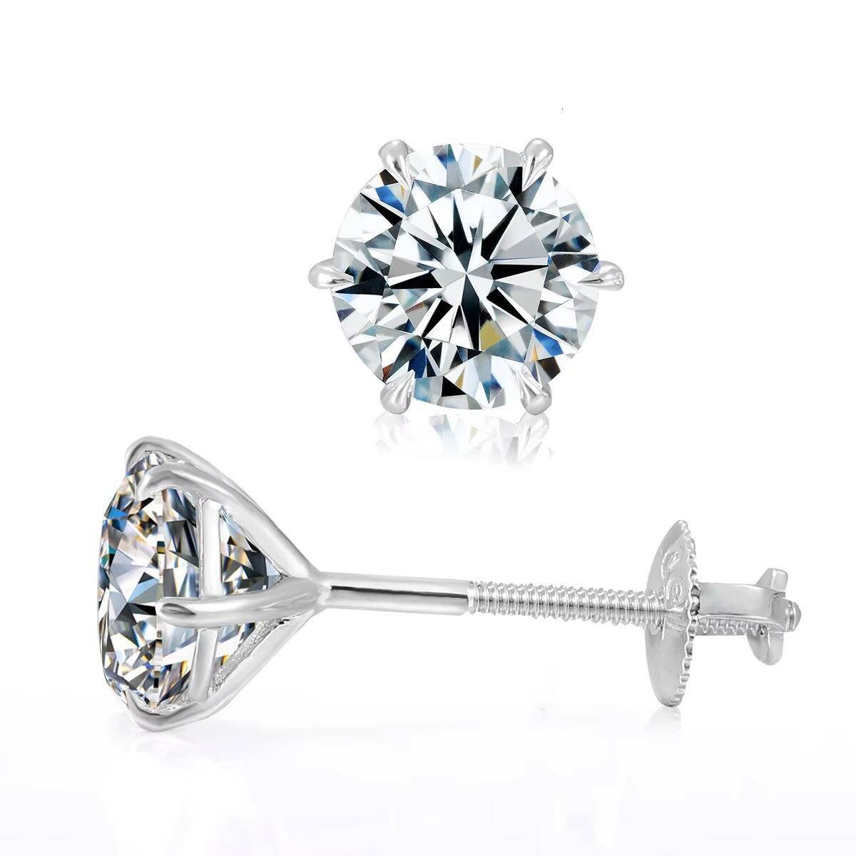 IGI Certified 1-4 Ct Diamond Earrings 14Kt Gold Lab Grown Diamond Earrings Gold Diamond Earrings 6 Prong Studs Fine Jewelry