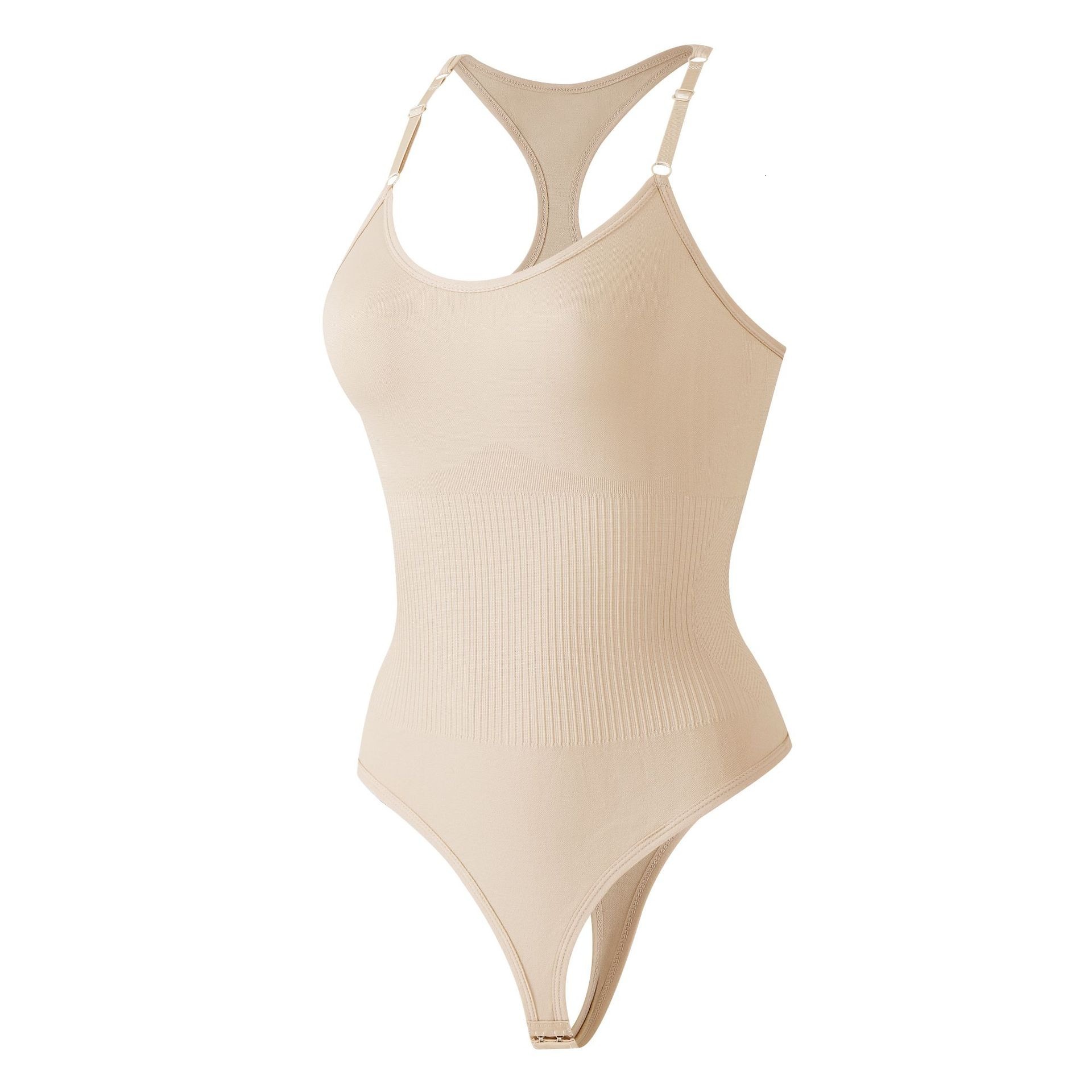 Fashion Exquisite Seamless Shapewear Body Shaping Vest Style Back Strap Thong Hook One-Piece Postpartum Waist Trainer Bodysuit European And American