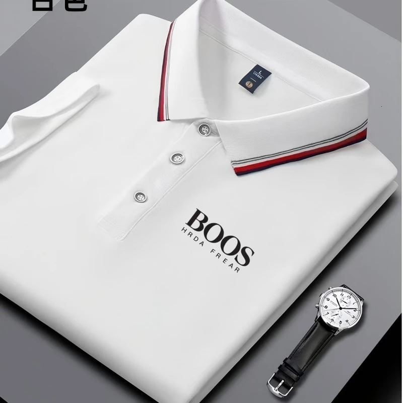 Summer Mens Short Sleeved Polo Shirt Fashion n Golf Top Casual T-shirt 260112