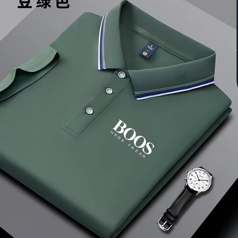 Summer Mens Short Sleeved Polo Shirt Fashion n Golf Top Casual T-shirt 260112
