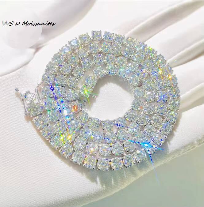 18k Gold Plating VVS Moissanites 925 Sterling Silver Tennis Bracelet Fashion Style Pass Diamond Tester High Quality Hitting