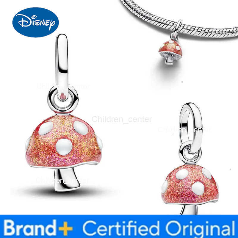 Disney New 925 Sterling Silver Charms Colorful Heart Bee Flower key Lock Butterfly Beads Bracelets Necklaces Womens DIY Jewelry Gift H260114