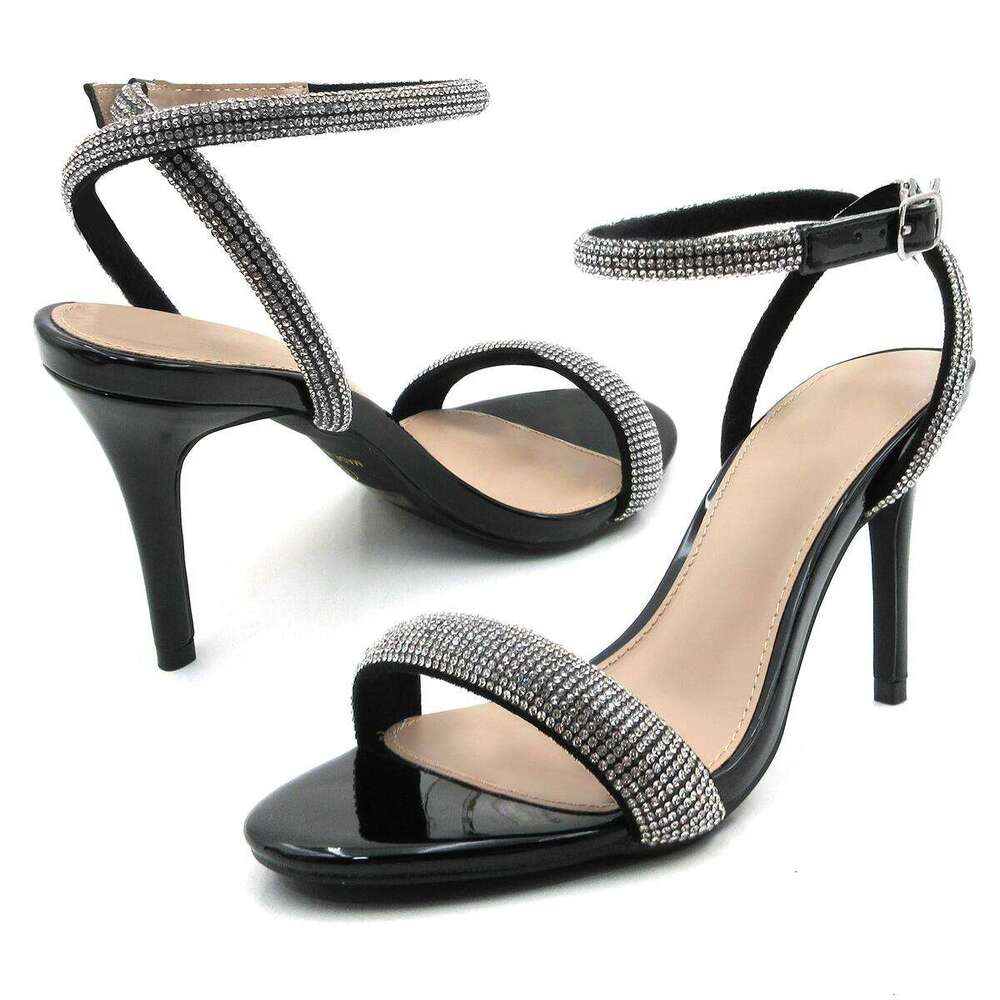Lurnyet Women's Rhinestone Strappy Stiletto Heel Sandals Fashion Party Shoes DOLL-2