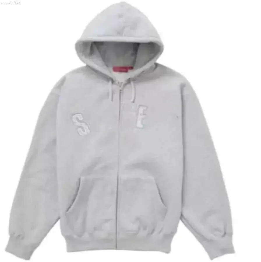 Supremely Hoodie Men's Designer Fashion Brand Hoody Zipper Cardigan Hooded Y2k High Street Sweatshirt For Women Street Retro Cardigan supremetshirt Jacket b8e