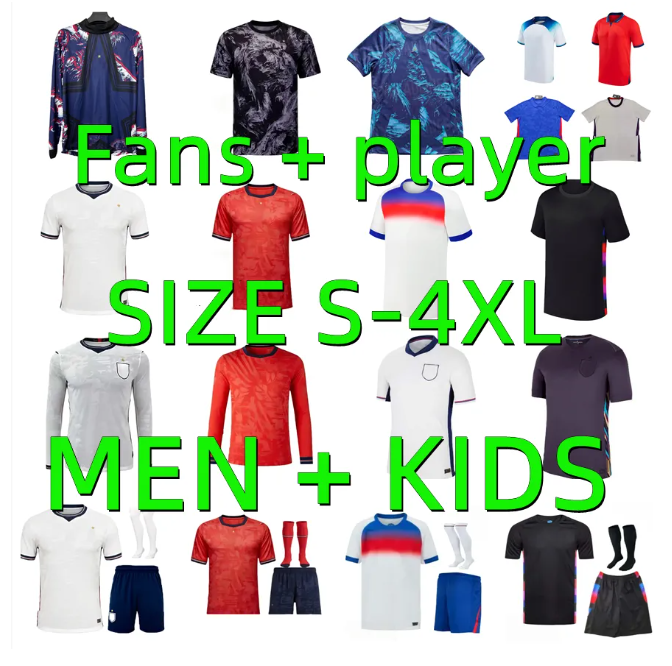 2025 2026 KANE FODEN ENGlANDS Soccer Jerseys 20 21 22 23 24 25 STERLING SAKA RASHFORD SANCHO MOUNT GREALISH men kids kit football Shirt Long sleeved player version