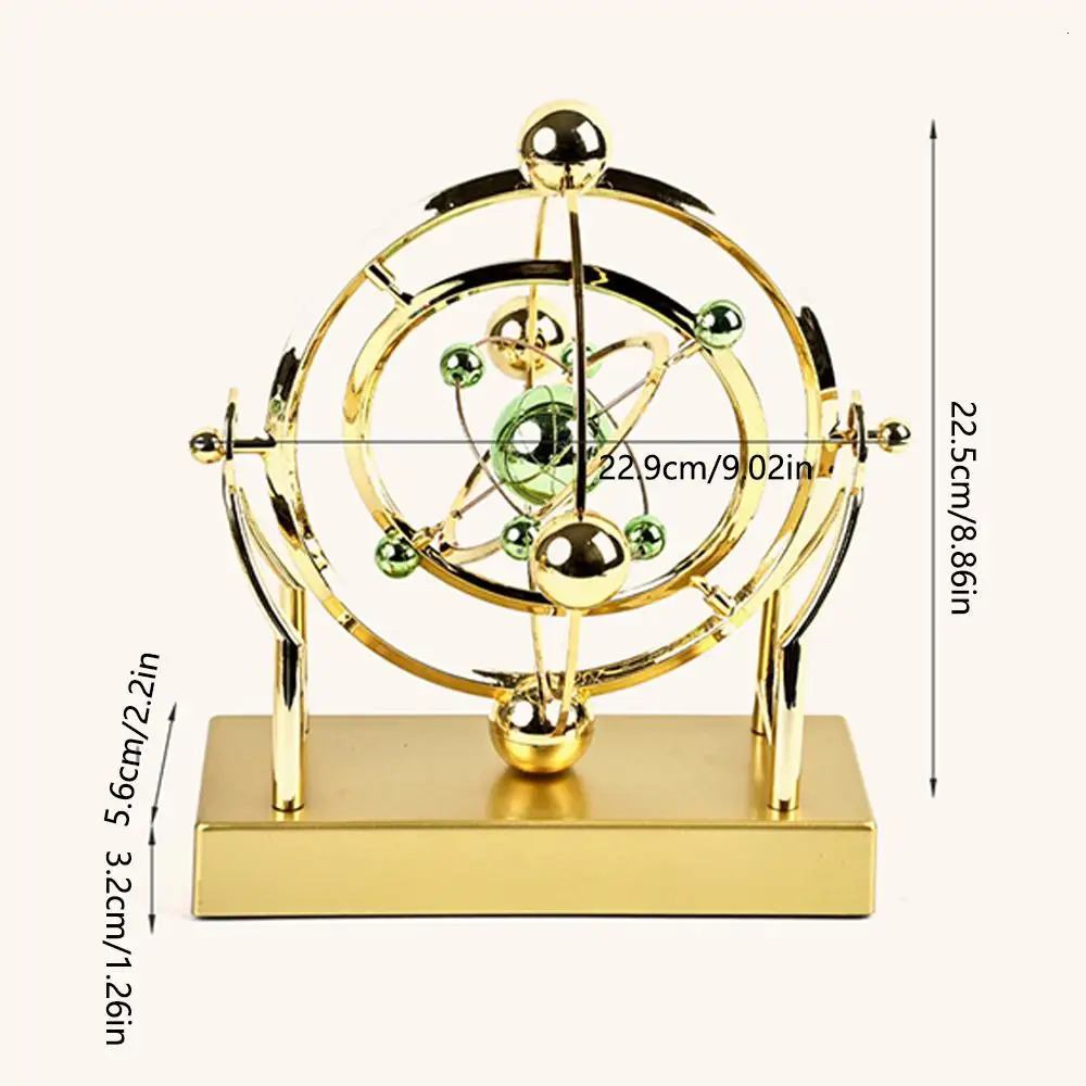 Orbit Pendulum Perpetual Motion Machine Kinetic Art Desk Decor Astronomy Model for Home Office Rotating Sculpture 251231