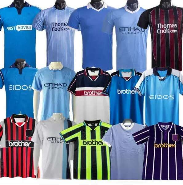 HAALAND TOURE YAYA BALOTELLI Retro soccer jerseys 11 12 city Classic Final 2011 2012 man KUN AGUERO DICKOV TEVEZ GOATER 98 99 01 vintage football shirt KOMPANY