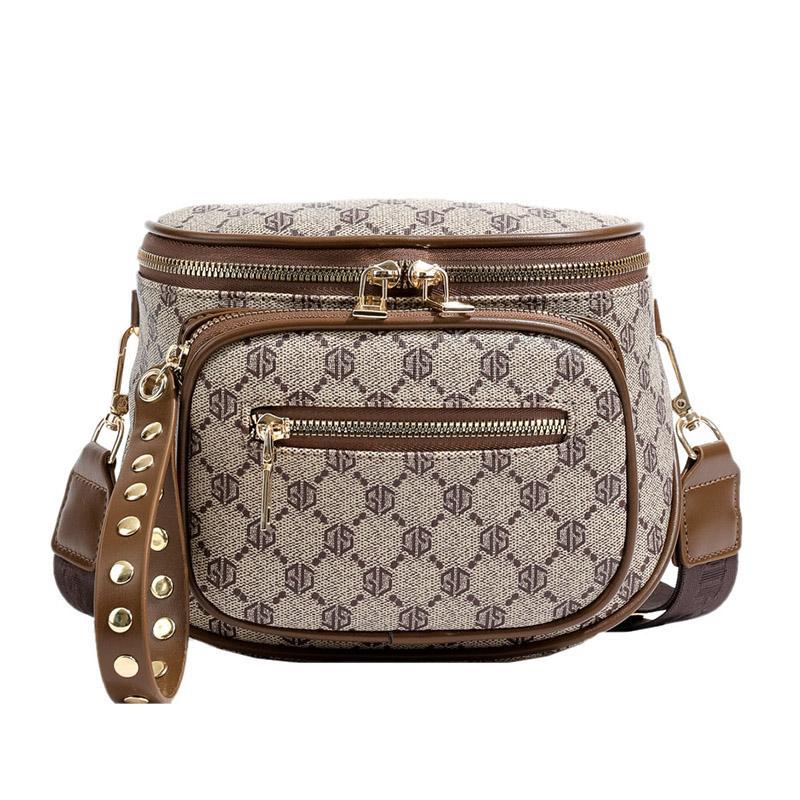 New Fashion Leisure Saddle Bag Women Wide Shoulder Strap Shoulder Bag Everything Retro Commuting Crossbody Bag Small Bag 2026s hot