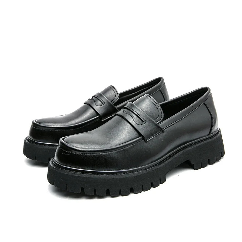 Men Leather Shoes Casual Slip on Dress Casual Spring Summer Business Formal Wedding Shoes Outdoor Tenis Masculino 260113
