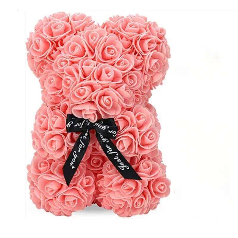 2025 New Artificial Flower Eternal Rose Teddy Bear for Mom Mother's Birthday Valentine's Day Anniversary Gifts & Decorations W260114