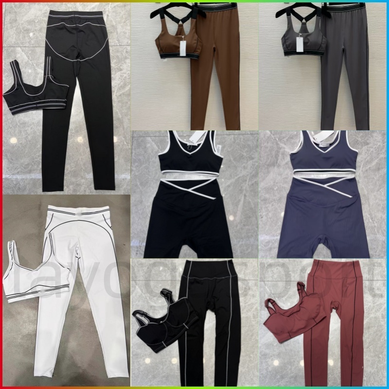 Alonstty Breathable Bra Leggings Set Women Soft Elastic Pants Socks Outfts Sports Pants Fitness Wear Set Women Clothes Bra+legging Sports Bra