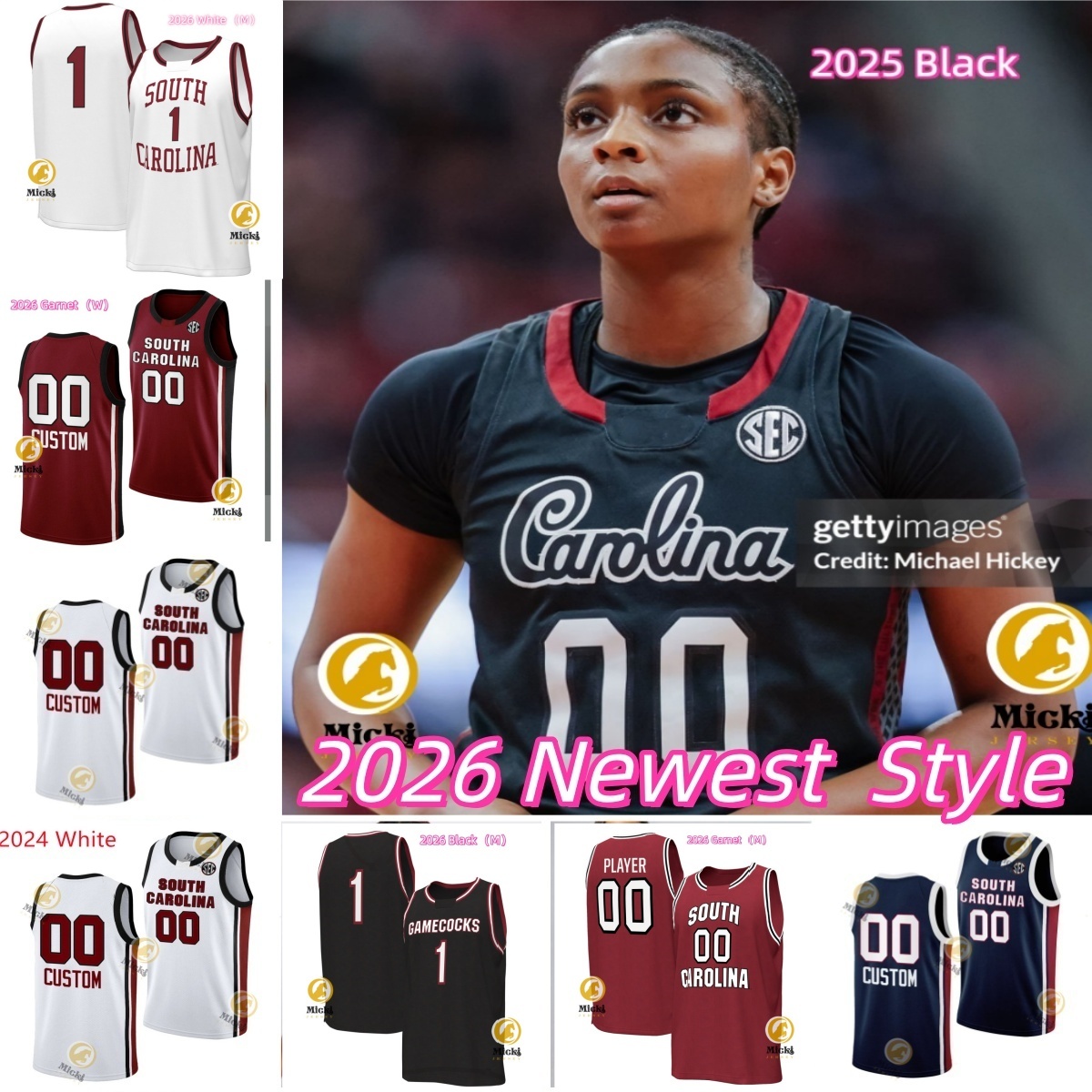 Raven Johnson 2026 Basketball Jersey 23 Bree Hall 20 Sania Feagin 3 Destanni Henderson 30 Maryam Dauda Custom Stitched Jerseys