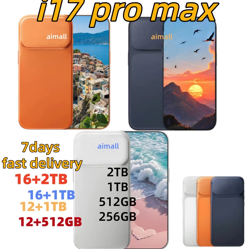 6.9inch i17 pro max ID Cell Phones unlock Smartphone Camera 16GB RAM 1TB Face Unlock HD Full Screen Smart Phone Smartphones Android 12 Mobile phone
