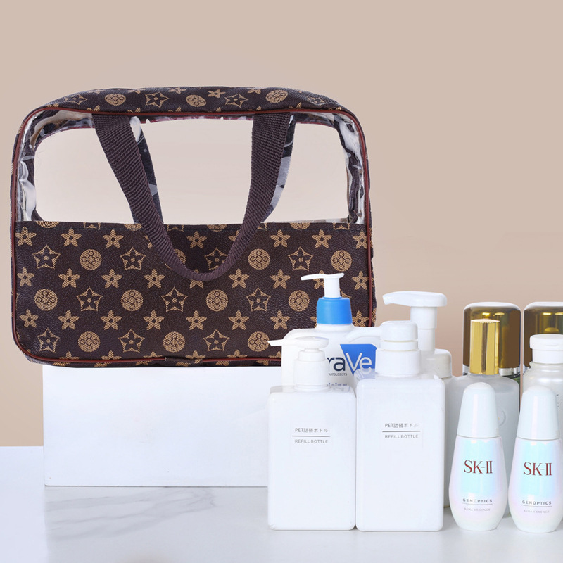 Luxury woman's Portable Toiletry Handheld Shower Fitness Swimming Bath Storage Makeup Bag Organizer