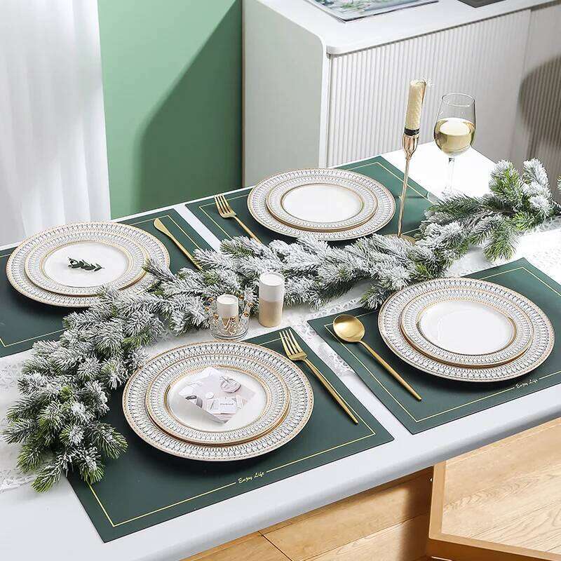 Creative Ceramic Tableware Set Phnom Penh Design Nordic Western Plates Versatile Kitchen Dining Room Dishware Household Living Room Serving Plates Bee