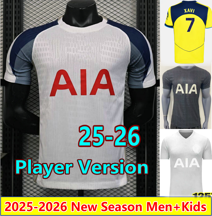 fans player 25 26 MADDISON soccer jerseys KULUSEVSKI BISSOUMA SON DANSO maillots 2025 2026 home away SOLANKE RICHARLISON BENTANCUR football shirt men kids uniforms