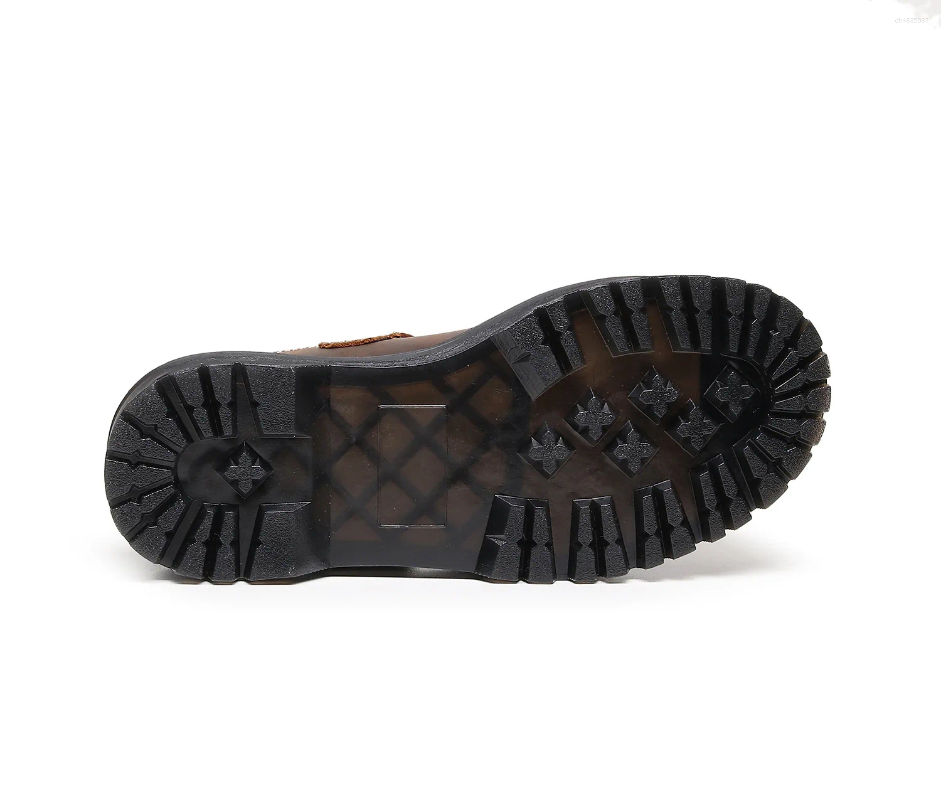 Casual Shoes Crazy Horse Cow Leather Women Thick Bottom Leisure Buckle Strap Mary Jane