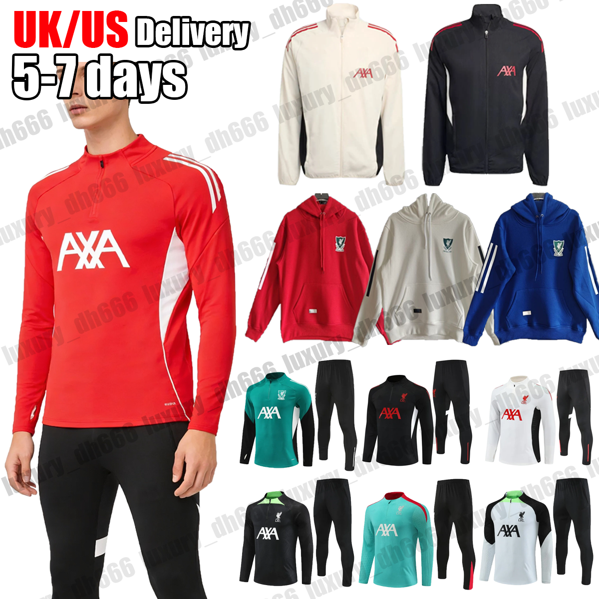 SALAH Wirtz 2025 2026 lIVeRpooL training kit 25 26 LfC tracksuit track Top lIVeRpooL hoodie jumper coat jacket soccer training football tracksuit men kids kit