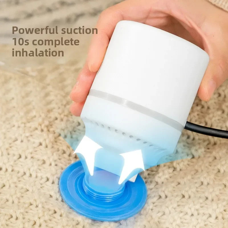 Electric Vacuum Bag Pump Space Saver Travel Storage Organizer for Clothes Folding Compressed Mini Sealer Machine with 260113