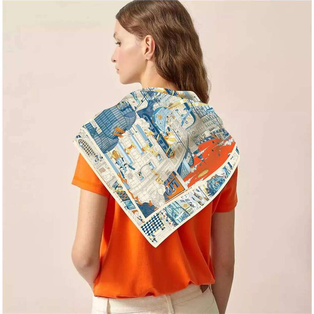 New Summer Air Conditioning Room Warm Square Shawl French Women's Shawl Gift Fashion Trendy Blanket